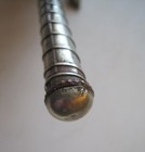 Vtg Tibetan Prayer Wheel 8    W  Scroll Paper Metal Buddhism Bhuddhist All Metal