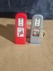 Vintage 1950s Texaco Sky Fire Chief Gas Pump Salt   Pepper Shakers Made In Usa