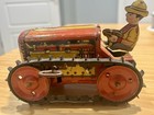 Vintage Marx Tin Midget Climbing Tractor  Wind Up  Working
