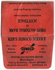Scottdale Pa Ken s Sunoco  1st Nat l Bank  Snyder Motor Co  Advertising Envelope