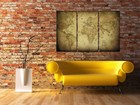 World Map Canvas Print Framed Wall Art Picture Image K-a-0007-b-e