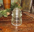 Vintage Hemingray 12 Clear Glass Insulator Made In Usa 1930s 1938