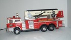 Metro City Red Fire Truck Mack Unit 33 Aerial Ladder Battery Op Lights   Sound