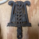 Vintage Griswold  Cast Iron Trivet Tassel   Grain  1728  Americana Folklore Boho