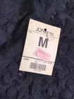 Nwt Vintage Jcpenny Womens Delicates Black Panties Lacey Size Medium