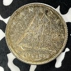 1947-maple Leaf Canada 10 Cents Lot t4831 Silver  High Grade  Beautiful 