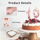 10th Birthday Candles Number 10 Candle Numeral Candles Happy Birthday Cake Ca   