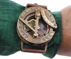 Antique Steampunk Wrist Brass Compass   Sundial Watch Type Sundial Compass Gift