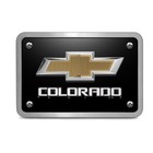 Chevrolet Colorado 3d Gold Logo Black Billet Aluminum 2  Hitch Cover
