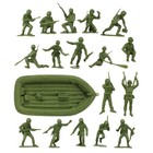 Bmc Marx Plastic Army Men Us Soldiers - Od Up To 2 1 Inches Tall  Od Green