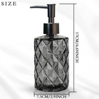 Glass Soap Dispenser With Plastic Pump  330ml 11oz  Liquid Hand Soap Dispenser F
