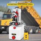 4 Quart Double Acting Hydraulic Pump Dc 12v Dump Trailer Lift Power Pack Plastic