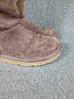 Ugg Upside Shearling Cuff Winter Boots Womens Size 6 Brown Leather Tall