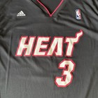 Adidas Miami Heat Dwayne Wade  3 Jersey Nba Adult Men s Xl Black