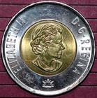 Canada  2017  Toonie Elizabeth Ii  Northern Lights-foreign Coin 28mm