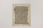 Medieval Illuminated 1500s Latin Painted Vellum Manuscript  53904
