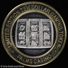 Palms Casino Las Vegas Limited Edition Fine Silver  10 Gaming Token