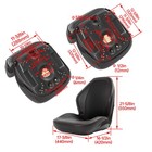 For Yamaha Rhino 450 660 700 Black Sewn Bucket Seats  5ug-f4710-00-00  2 Seats 