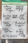 New Penny Black Rubber Stamp Clear Words Of Encouragement Set  Free Usa Ship