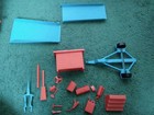 Vintage Evel Kneivel Lot  Scramble Van  Stunt Cycle  Action Figure   Accessories