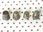 4 Pewter Thimbles - Mammoth Cave  The Hermitage  West Virginia  Holland Mi