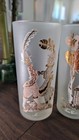 Rare Maida Armour Frosted Vintage 8pc Cocktail Glass Set Wedding Anniversary