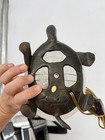 Vintage Frosted Ivory Glass Turtle Tortoise Night Light Accent Lamp Tested Works