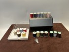 Vintage Sewing Thread Spools Lot W Case Needle Threader Dual Duty Clark   s