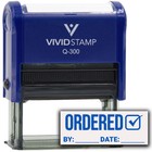 Ordered By Date  order Complete  Self Inking Rubber Stamp