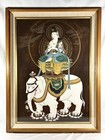 Vintage Japanese Mineral Pigment Bodhisattva Painting Nihonga  Antique Asian Art