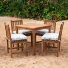 Dining Chair Cushion  18 X 18 X 2 5  Tropical Chrome  Set Of 2