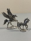 Pewter Flying Pegasus Fantasy Mythology    Horse Figurines 4    2 25    Tall