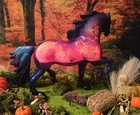 Breyer Traditional Size Halloween Themed Horse Welch Cob  Tango With Lights
