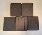 Lot Of 5 Ellison Accucut Die Cut 5  X 6  Wreath Clover Turkey Bingo Card Gifttag