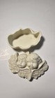 Vintage Bisque Porcelain Cherub Angel s Lidded Trinket pill Box  3  