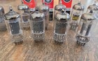 Lot Of 13 Vintage 12av7 5965 Type Radio Vacuum Tubes  Rca Sylvania   Test Good