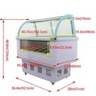 Gelato Dipping Cabinet Freezer Display Case 12 Pan Hard Ice Cream Showcase220v