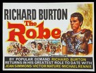 The Robe  1953  Original Uk Quad Film Poster 1964 Richared Burton
