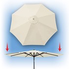 9ft 8 Rib Patio Umbrella Cover Canopy Replacement Parasol Top Cover Outdoor 