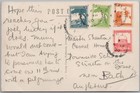 Vintage Jerusalem Temple Area With 4 1930 Palestine Stamps Rppc Postcard H81