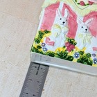 Vintage Ceramic Easter Bunny Gift Bag Vase Planter Ribbon Handle Pink Roses 5 