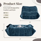 Bean Bag Ottoman foot Rest fireside Chair Memory Foam Lazy Bean Bag Sofa For    