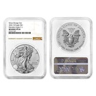 2021 Reverse Proof American Silver Eagle Designer 2pc Set Ngc Pf69 Brown Label
