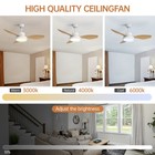 Sofucor High Cfm Ceiling Fan W  Remote 47in Farmhouse Ceiling Fan 6 Speed Quiet