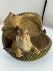Squirrel In Jackfruit Nut   Trinket Bowl   Candy Bowl - One Of A Kind 