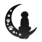  Metal Wall Art Outdoor Decor- 12  Black Metal Wall Sculpture Statues Wall Dog