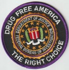 Fbi Drug Free America T  Fight Back Obsolete Patch Shipped From Australia