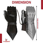 Medieval Gothic Armor Gauntlets Pair Of Arm Gloves Steel Larp Warrior Gauntlets