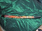 Vintage Resounding Didgeridoo Or Yidaki With Frog Artwork  heavy  53 Inch W case