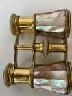 Pair Antique French Mother Of Pearl Opera Glasses Circa 1910  Lorgnette Handle
